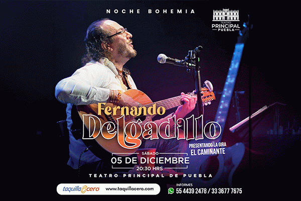 img_Fernando Delgadillo presentando su gira EL CAMINANTE, Puebla